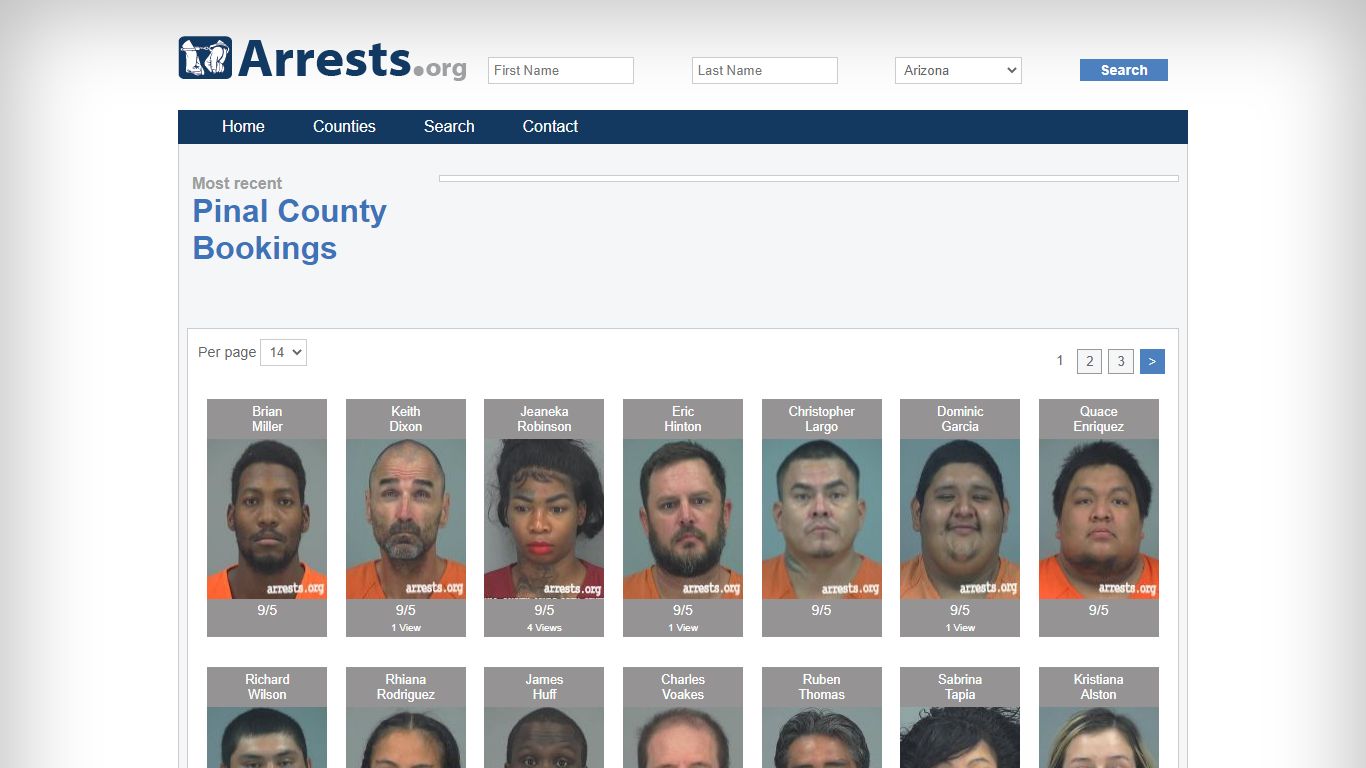 Pinal County Arrests and Inmate Search